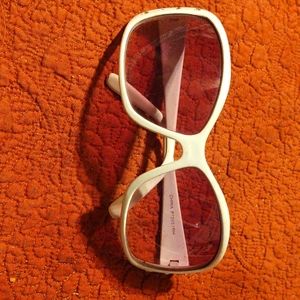 Dior White Rhinestone Sunglasses